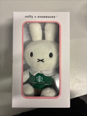 Starbucks Miffy Plush Bunny in White and Green